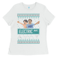 White pardon my take electric avenue ugly christmas sweater Ladies Tee - artisFamous