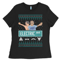Pardon My Take Electric Avenue Ugly Christmas Sweater Ladies Tee | Teevron