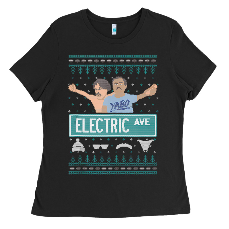 Pardon My Take Electric Avenue Ugly Christmas Sweater Ladies Tee by artisFamous | Teevron