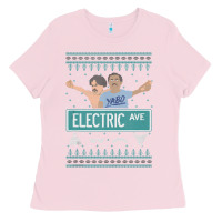 Bubblegum Pink pardon my take electric avenue ugly christmas sweater Ladies Tee - artisFamous