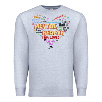 Heather Grey mental health matters Premium Sweatshirt - JahusDesignShop