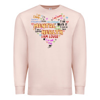 Pale Pink mental health matters Premium Sweatshirt - JahusDesignShop