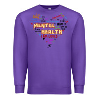 Purple mental health matters Premium Sweatshirt - JahusDesignShop