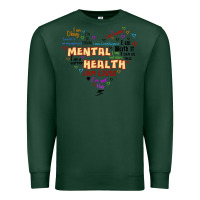 Sports Green mental health matters Premium Sweatshirt - JahusDesignShop