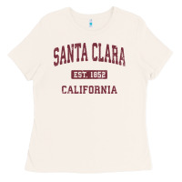 Bone santa clara cali ca vintage athletic sports design Ladies Tee - artisFamous