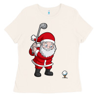 Bone santa claus golf christmas golfer golfing gift Ladies Tee - artisFamous