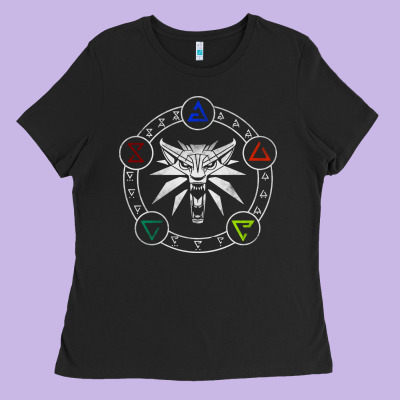 Camiseta Witcher Ladies Tee Designed By Artisfamous