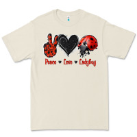 Bone Peace Love Ladybug Premium Tee - Jasminsmagicworld