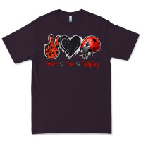 Plum Peace Love Ladybug Premium Tee - Jasminsmagicworld