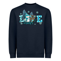 Navy love winter Heavyweight Sweatshirt - AdoDesignShop