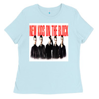 Baby Blue NEWS KIDS ON THE BLOCK Ladies Tee - artisFamous