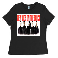 Black NEWS KIDS ON THE BLOCK Ladies Tee - artisFamous