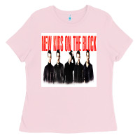 Bubblegum Pink NEWS KIDS ON THE BLOCK Ladies Tee - artisFamous