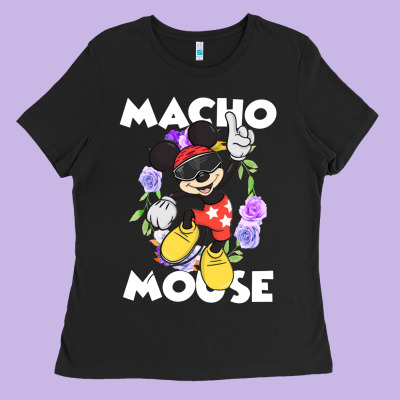 Macho Mouse Ladies Tee Designed By Artisfamous