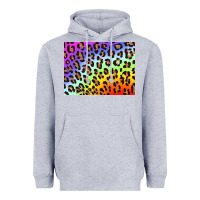 Heather Grey leopard background rainbow 3200x2400 Heavyweight Hoodie - AdoDesignShop