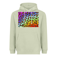 Matcha leopard background rainbow 3200x2400 Heavyweight Hoodie - AdoDesignShop