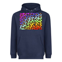 Navy leopard background rainbow 3200x2400 Heavyweight Hoodie - AdoDesignShop