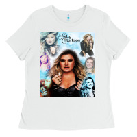 White kelly clarkson Ladies Tee - artisFamous