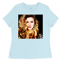 Baby Blue kelly clarkson Ladies Tee - artisFamous