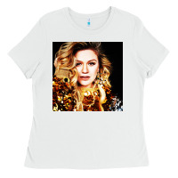 White kelly clarkson Ladies Tee - artisFamous
