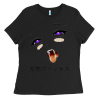Black ahegao face girl Ladies Tee - artisFamous