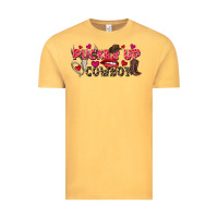 Vintage Mustard Pucker Up Cowboy Valentine's Day Vintage Tee - FaDigitalArtStudio