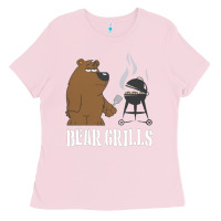 Bubblegum Pink Bear Grills Grylls Ladies Tee - artisFamous