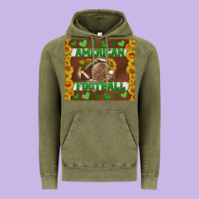 American Football With Sunflower Tumbler Vintage Hoodie Designed By Bundleandbundleshop