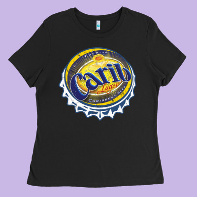 Carib Beer Ladies Tee Designed By Artisfamous