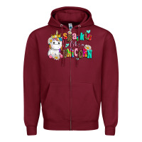 Burgundy sparkle like a unicorn Zipper Hoodie - AdoDesignShop