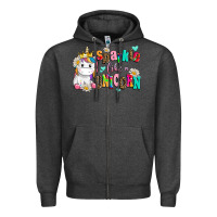 Charcoal Heather sparkle like a unicorn Zipper Hoodie - AdoDesignShop
