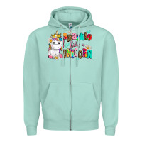 Seafoam sparkle like a unicorn Zipper Hoodie - AdoDesignShop