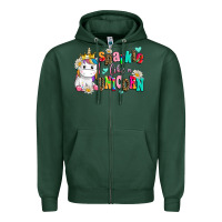 Sports Green sparkle like a unicorn Zipper Hoodie - AdoDesignShop