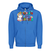 True Royal sparkle like a unicorn Zipper Hoodie - AdoDesignShop