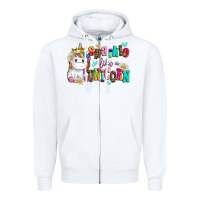White sparkle like a unicorn Zipper Hoodie - AdoDesignShop