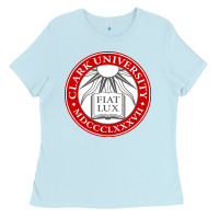 Baby Blue clark university Ladies Tee - artisFamous