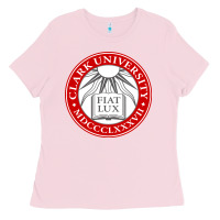 Bubblegum Pink clark university Ladies Tee - artisFamous