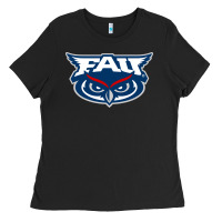 Black florida atlantic owls Ladies Tee - artisFamous
