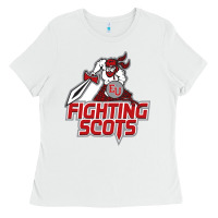 White edinboro fighting scots Ladies Tee - artisFamous