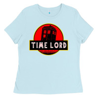 Baby Blue dr who park time lord Ladies Tee - artisFamous