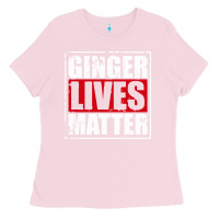 Bubblegum Pink ginger lives matter Ladies Tee - artisFamous