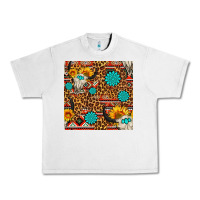Lunar Rock western aztec bull skull seamless pattern Urban Heavy Tee - FaDigitalArtStudio