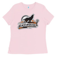 Bubblegum Pink new england black wolves Ladies Tee - artisFamous