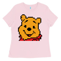 Bubblegum Pink pooh Ladies Tee - artisFamous