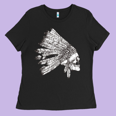 American Indian Ladies Tee Designed By Artisfamous