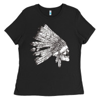 Black american indian Ladies Tee - artisFamous