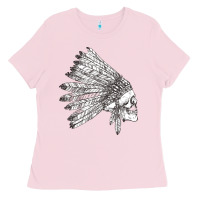 Bubblegum Pink american indian Ladies Tee - artisFamous