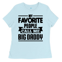 Baby Blue big daddy Ladies Tee - artisFamous
