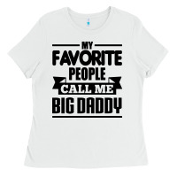 White big daddy Ladies Tee - artisFamous