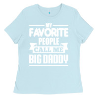Baby Blue big daddy Ladies Tee - artisFamous